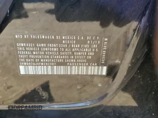 2015 Volkswagen Jetta SE z VIN 3VWD07AJ4FM282387, wystawiony jako Copart lot #48435015 z przebiegiem 177 857 mil mil oraz Szkoda całkowita • Salvage title. Historia ofert i sprzedaży dostępna na DreamBid. Obrazek 15.