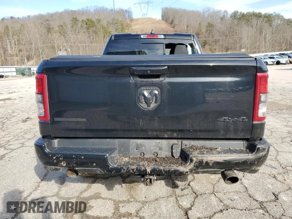 2020 Ram 1500 Big Horn with VIN 1C6SRFBT6LN204292, listed as a Copart auction lot 44695445 with 59,432 mi miles and Salvage Title. Bid and sale history available at carsss.com. Image 6.