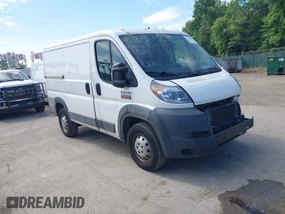2017 Ram ProMaster Cargo with VIN 3C6TRVNG7HE532572, listed as a IAAI auction lot 42131023 with 82,963 mi miles and . Bid and sale history available at carsss.com. Image 1.