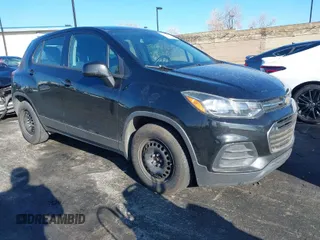 2018 Chevrolet Trax LS with VIN 3GNCJKSB1JL330732, listed as a IAAI auction lot 41739704 with 98,554 mi miles. Bid and sale history available at carsss.com. Image 1.