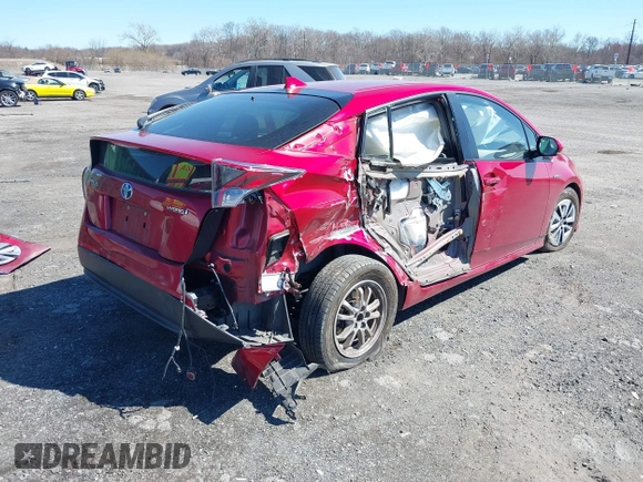 2017 Toyota Prius Two with VIN JTDKARFU0H3541211, listed as a IAAI auction lot 41888946 with 2 mi miles. Bid and sale history available at carsss.com. Image 4.