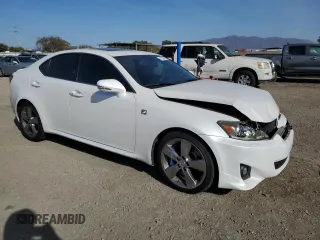 2012 Lexus IS 350 with VIN JTHBE5C29C5029765, listed as a Copart auction lot 41739515 with 135,099 mi miles and Salvage title. Bid and sale history available at DreamBid. Image 4.