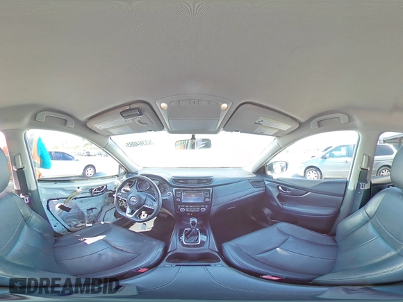 2017 Nissan Rogue SV with VIN KNMAT2MT0HP569901, listed as a Copart auction lot 53364085 with 107,225 mi miles and Salvage Title. Bid and sale history available at carsss.com. Image 16.