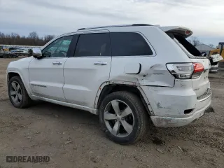 2014 Jeep Grand Cherokee Overland with VIN 1C4RJFCT4EC214380, listed as a Copart auction lot 44081495 with 201,861 mi miles and Salvage Title. Bid and sale history available at carsss.com. Image 2.