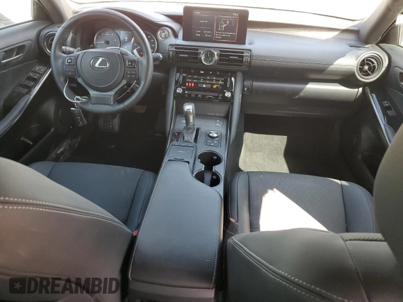2023 Lexus IS 300 with VIN JTHCA1D27P5125889, listed as a Copart auction lot 50439775 with 2,192 mi miles and Non repairable. Bid and sale history available at DreamBid. Image 8.