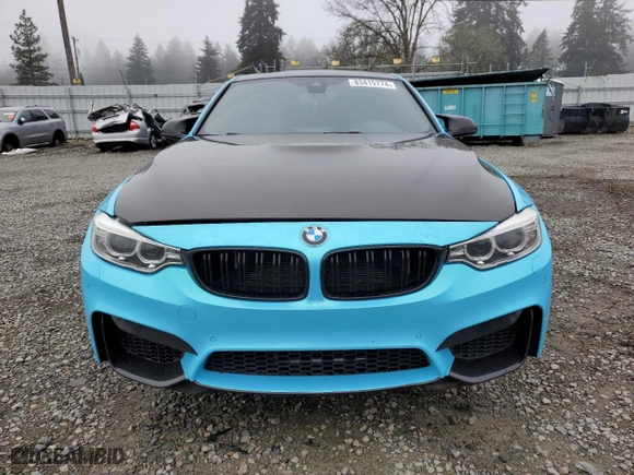 2015 BMW M3 with VIN WBS3C9C54FP804231, listed as a Copart auction lot 83415774 with NaN miles and Salvage Title. Bid and sale history available at carsss.com. Image 5.