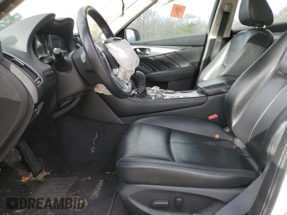 2021 Infiniti Q50 Luxe with VIN JN1EV7BP9MM705892, listed as a Copart auction lot 58545575 with Not provided miles and Salvage title. Bid and sale history available at DreamBid. Image 7.