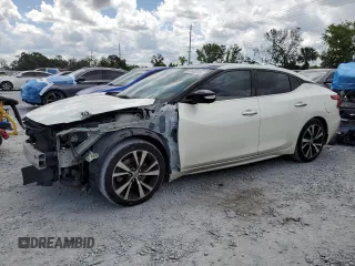 2017 Nissan Maxima SV with VIN 1N4AA6AP2HC443623, listed as a Copart auction lot 59746335 with 168,214 mi miles and Salvage title. Bid and sale history available at DreamBid. Image 1.