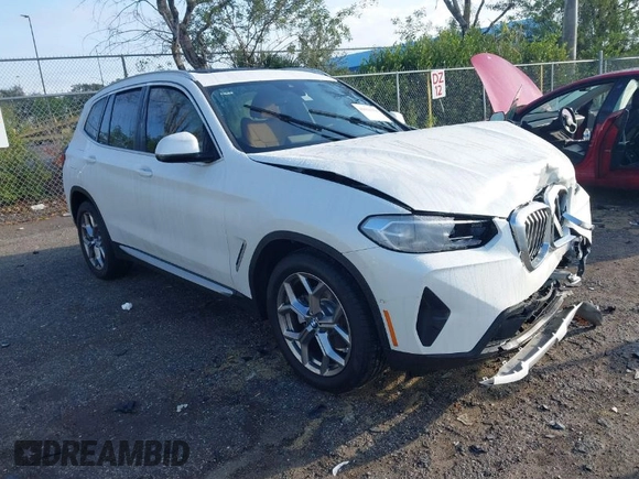 2024 BMW X3 sDrive30i with VIN WBX47DP0XRN314770, listed as a IAAI auction lot 41621356 with 1,885 mi miles and . Bid and sale history available at DreamBid. Image 1.