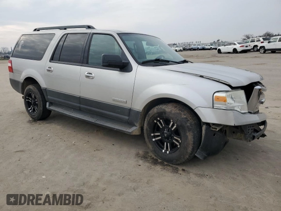 2007 Ford Expedition EL XLT with VIN 1FMFK15587LA12092, listed as a Copart auction lot 43553205 with 209,204 mi miles and Salvage Title. Bid and sale history available at carsss.com. Image 4.