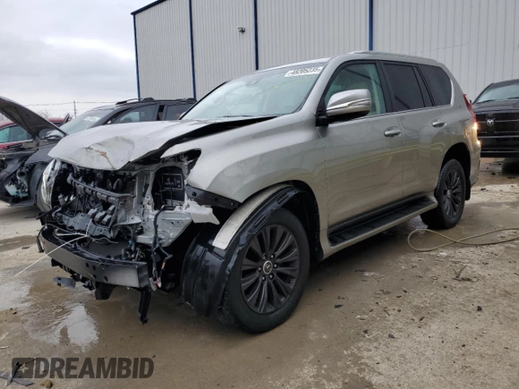 2021 Lexus GX with VIN JTJAM7BX0M5290998, listed as a Copart auction lot 48205235 with 49,974 mi miles and Salvage Title. Bid and sale history available at carsss.com. Image 1.