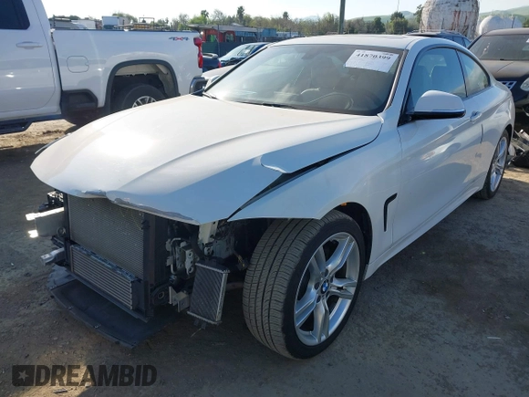 2015 BMW 4 Series 428i with VIN WBA3N7C55FK224583, listed as a IAAI auction lot 41870399 with 29,910 mi miles. Bid and sale history available at carsss.com. Image 19.