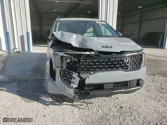 2025 Kia Carnival Hybrid SX Prestige with VIN KNDNE5KA8S6038943, listed as a Copart auction lot 44233265 with 6,381 mi miles and Salvage Title. Bid and sale history available at carsss.com. Image 12.