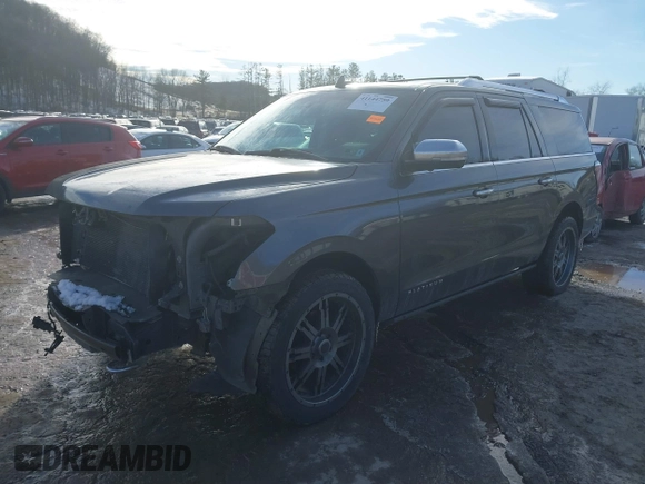 2018 Ford Expedition Max Platinum with VIN 1FMJK1MTXJEA38800, listed as a IAAI auction lot 41144759 with 127,571 mi miles and . Bid and sale history available at DreamBid. Image 17.