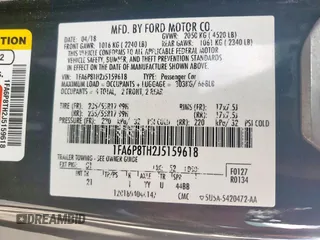 2018 Ford Mustang EcoBoost with VIN 1FA6P8TH2J5159618, listed as a Copart auction lot 60299355 with 74,616 mi miles and Salvage title. Bid and sale history available at DreamBid. Image 12.