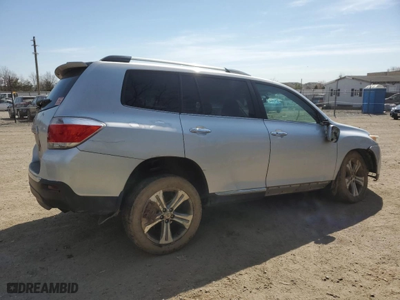 2011 Toyota Highlander Limited with VIN 5TDDK3EH0BS053003, listed as a Copart auction lot 48908845 with 158,255 mi miles and Salvage Title. Bid and sale history available at carsss.com. Image 3.
