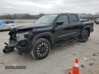 2023 Nissan Frontier SV with VIN 1N6ED1EK0PN613580, listed as a Copart auction lot 44124295 with 19,139 mi miles and Salvage Title. Bid and sale history available at carsss.com. Image 1.