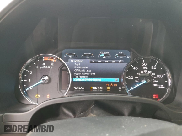 2021 Ford Super Duty F-250 SRW XL with VIN 1FT7W2BT9MEC95446, listed as a Copart auction lot 44594545 with 75,348 mi miles and Salvage Title. Bid and sale history available at carsss.com. Image 9.