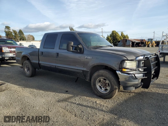 2002 Ford F-250 XL with VIN 1FTNW20F42EA12257, listed as a Copart auction lot 47253775 with 235,976 mi miles and Clean Title. Bid and sale history available at DreamBid. Image 4.