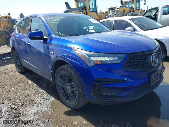 2019 Acura RDX w/A-Spec Pkg with VIN 5J8TC1H60KL000344, listed as a IAAI auction lot 41699822 with 96,076 mi miles. Bid and sale history available at carsss.com. Image 1.