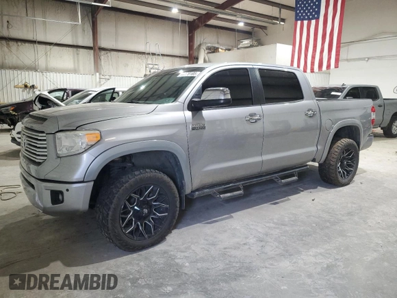 2017 Toyota Tundra Platinum with VIN 5TFAW5F10HX642253, listed as a Copart auction lot 88500185 with 201,722 mi miles and Salvage title. Bid and sale history available at DreamBid. Image 1.
