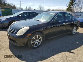 2006 Infiniti G35 with VIN JNKCV51FX6M617002, listed as a Copart auction lot 51064345 with Not Provided miles and Salvage Title. Bid and sale history available at DreamBid. Image 1.