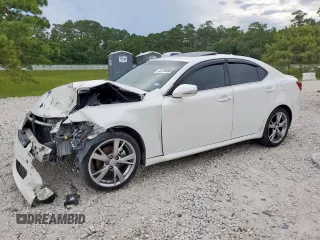 2010 Lexus IS 250 with VIN JTHBF5C26A5117263, listed as a Copart auction lot 61755505 with 182,521 mi miles and Salvage title. Bid and sale history available at DreamBid. Image 1.
