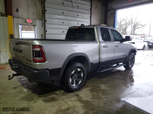 2019 Ram 1500 Rebel with VIN 1C6SRFET4KN725120, listed as a Copart auction lot 84339724 with 119,075 mi miles and Salvage Title. Bid and sale history available at carsss.com. Image 3.