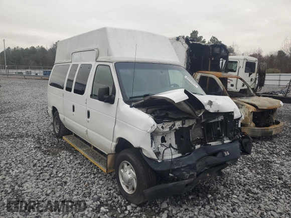 2014 Ford Econoline Cargo Commercial with VIN 1FTNE1EL0EDA86524, listed as a Copart auction lot 84254944 with 82,593 mi miles and Salvage Title. Bid and sale history available at carsss.com. Image 1.