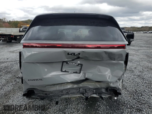 2025 Kia Carnival SX Prestige with VIN KNDNE5K33S6479557, listed as a Copart auction lot 79474994 with 327 mi miles and Salvage Title. Bid and sale history available at DreamBid. Image 6.