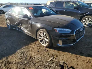 2023 Audi A5 Sportback Premium Plus with VIN WAUCBCF56PA007693, listed as a Copart auction lot 82938034 with 14,486 mi miles and Salvage Title. Bid and sale history available at carsss.com. Image 4.