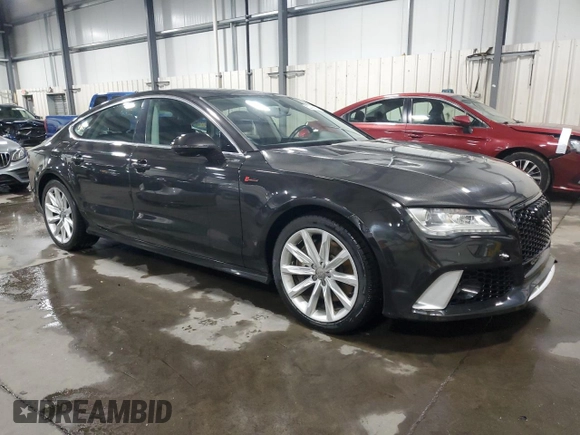 2013 Audi A7 Prestige with VIN WAU2GAFC0DN154192, listed as a Copart auction lot 52795815 with 114,947 mi miles and Salvage title. Bid and sale history available at DreamBid. Image 4.