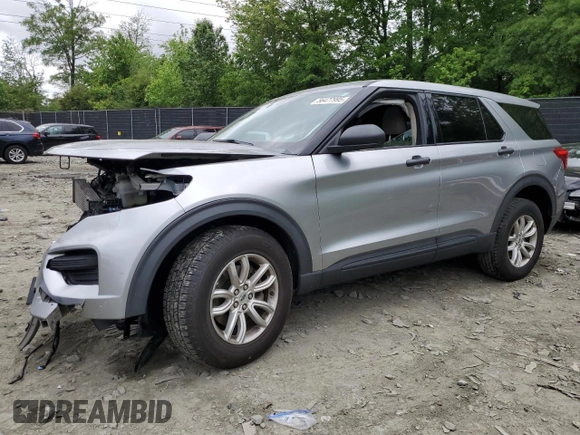 2021 Ford Explorer with VIN 1FMSK8BH2MGB34652, listed as a Copart auction lot 56477995 with 89,981 mi miles and Salvage title. Bid and sale history available at DreamBid. Image 1.