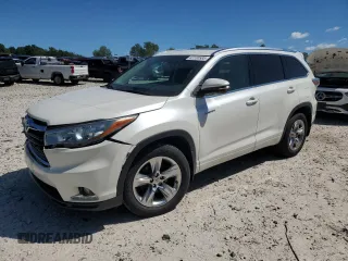 2014 Toyota Highlander Limited with VIN 5TDDKRFH8ES053059, listed as a Copart auction lot 63100585 with 75,408 mi miles and Clean title. Bid and sale history available at DreamBid. Image 1.