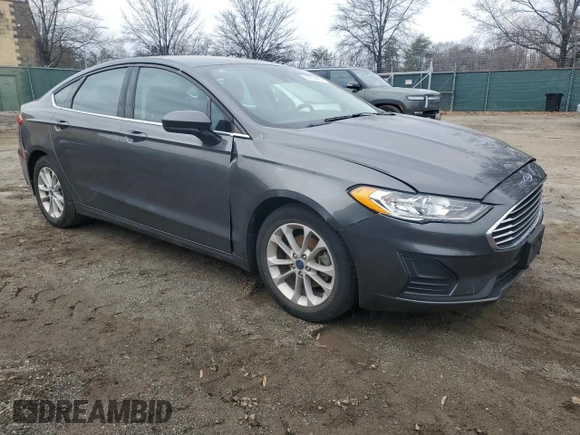 2020 Ford Fusion SE with VIN 3FA6P0HD9LR165097, listed as a Copart auction lot 43706455 with 44,281 mi miles and Salvage Title. Bid and sale history available at carsss.com. Image 4.