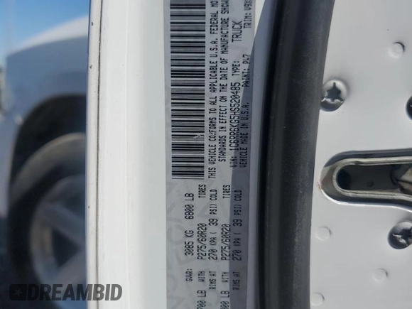 2017 Ram 1500 Tradesman with VIN 1C6RR6KG5HS520485, listed as a Copart auction lot 46649935 with 172,496 mi miles and Non repairable. Bid and sale history available at DreamBid. Image 13.
