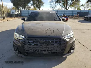 2023 Audi A8 with VIN WAULDAF85PN010277, listed as a Copart auction lot 74598694 with 12,497 mi miles and Salvage Title. Bid and sale history available at carsss.com. Image 5.