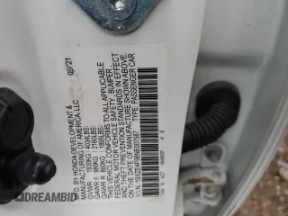 2022 Honda Insight Touring z VIN 19XZE4F98NE007587, wystawiony jako Copart lot #55233995 z przebiegiem 71 450 mil mil oraz Szkoda całkowita • Salvage title. Historia ofert i sprzedaży dostępna na DreamBid. Obrazek 12.
