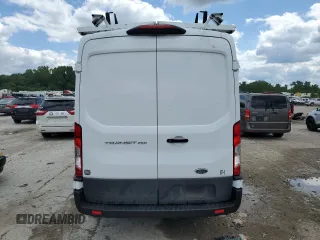 2023 Ford Transit Cargo with VIN 1FTBR1C83PKA24362, listed as a Copart auction lot 58766595 with 7,047 mi miles and Salvage title. Bid and sale history available at DreamBid. Image 6.