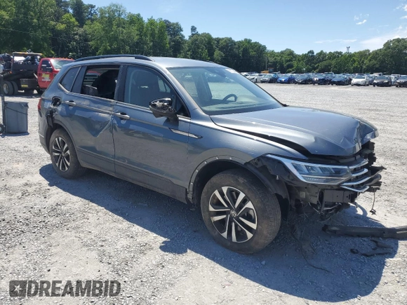 2023 Volkswagen Tiguan S с VIN 3VVRB7AX0PM043901, выставлен на аукционе Copart как лот 58139435 с пробегом 21 228 миль миль и Списание • Salvage title. История ставок и продаж доступна на DreamBid. Изображение 4.