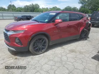 2021 Chevrolet Blazer LT z VIN 3GNKBCRS5MS522654, wystawiony jako Copart lot #56652735 z przebiegiem 78 933 mil mil oraz Szkoda całkowita • Salvage title. Historia ofert i sprzedaży dostępna na DreamBid. Obrazek 1.