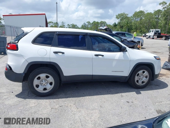 2017 Jeep Cherokee Sport with VIN 1C4PJLAB6HW661103, listed as a IAAI auction lot 41945706 with 95,991 mi miles. Bid and sale history available at carsss.com. Image 14.