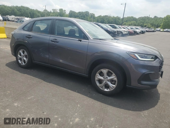 2023 Honda HR-V LX with VIN 3CZRZ2H3XPM744598, listed as a Copart auction lot 59877275 with 39,451 mi miles and Salvage title. Bid and sale history available at DreamBid. Image 4.