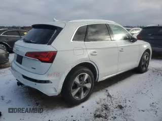 2023 Audi Q5 Premium Plus with VIN WA1BBAFY2P2093652, listed as a Copart auction lot 88666715 with 9,990 mi miles and Salvage title. Bid and sale history available at DreamBid. Image 3.