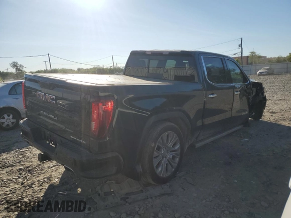 2022 GMC Sierra 1500 Denali with VIN 3GTU9FEDXNG209951, listed as a Copart auction lot 57488985 with 49,039 mi miles and Salvage title. Bid and sale history available at DreamBid. Image 3.