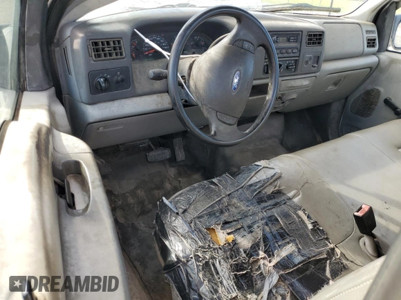 2002 Ford Super Duty F-250 XL with VIN 1FTNF20L22ED69572, listed as a Copart auction lot 80442804 with 218,461 mi miles and Salvage Title. Bid and sale history available at carsss.com. Image 8.