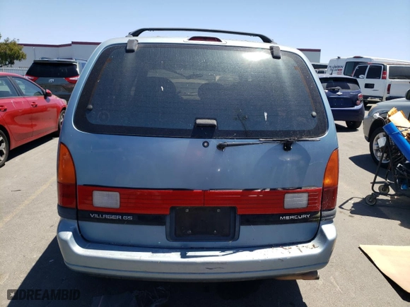 1994 Mercury Villager Wagon GS with VIN 4M2DV11WXRDJ06886, listed as a Copart auction lot 58906974 with 127,904 mi miles and Salvage Title. Bid and sale history available at carsss.com. Image 6.