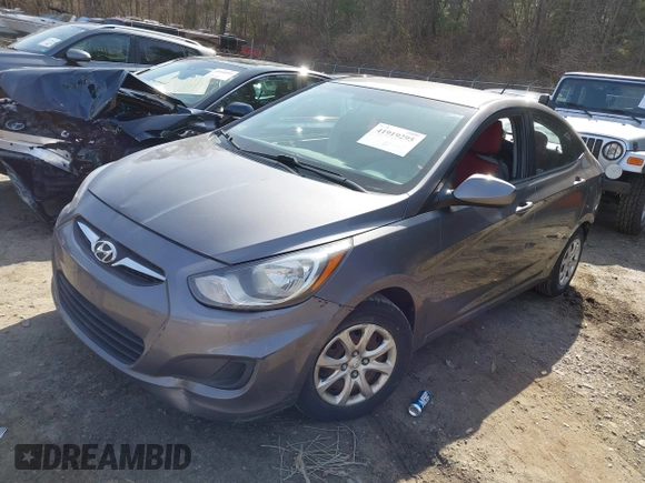 2014 Hyundai Accent GLS with VIN KMHCT4AE0EU739273, listed as a IAAI auction lot 41919295 with 105,312 mi miles and . Bid and sale history available at carsss.com. Image 2.