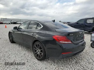 2019 Genesis G70 2.0T Sport with VIN KMTG24LA8KU038173, listed as a Copart auction lot 44003525 with 39,880 mi miles and Salvage Title. Bid and sale history available at carsss.com. Image 2.