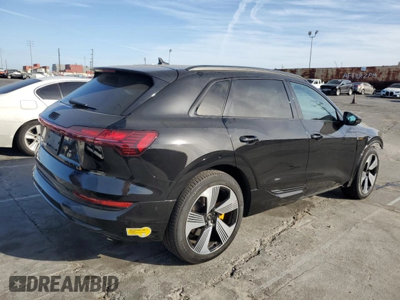 2022 Audi e-tron Premium Plus with VIN WA1LAAGE3NB007578, listed as a Copart auction lot 47896415 with 35,685 mi miles and Salvage Title. Bid and sale history available at DreamBid. Image 3.